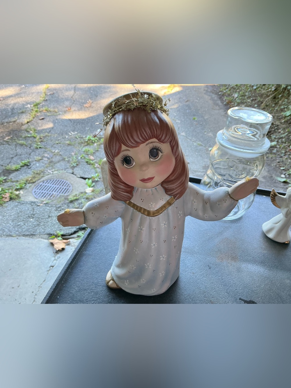 Kids Angel Costume Prop - White Wings with Pink Hair